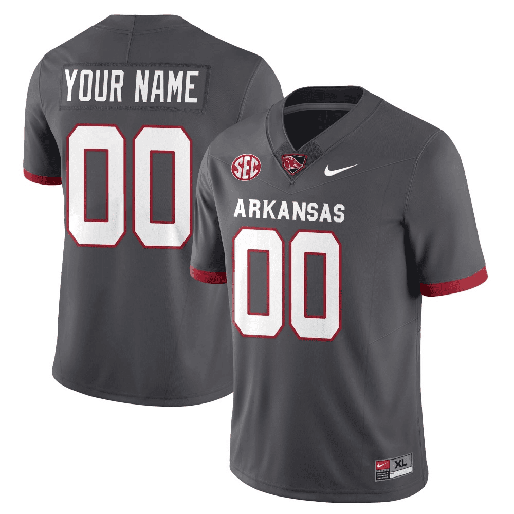 Arkansas Razorbacks Football 2023 Custom Jersey