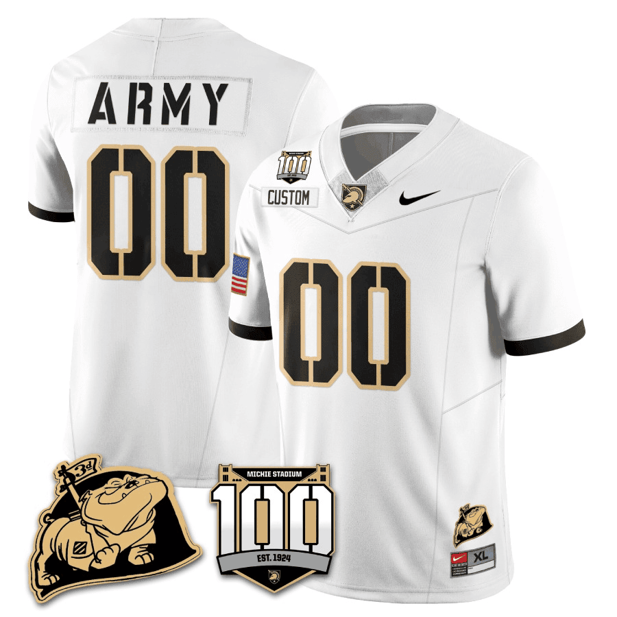 Army Black Knights 100th Anniversary Patch Vapor Custom Jersey