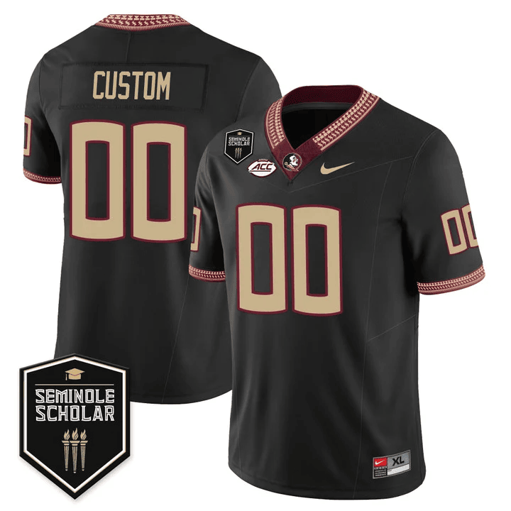 Florida State Seminoles Scholar Patch Vapor Limited Custom Jersey-Cuztomshoes