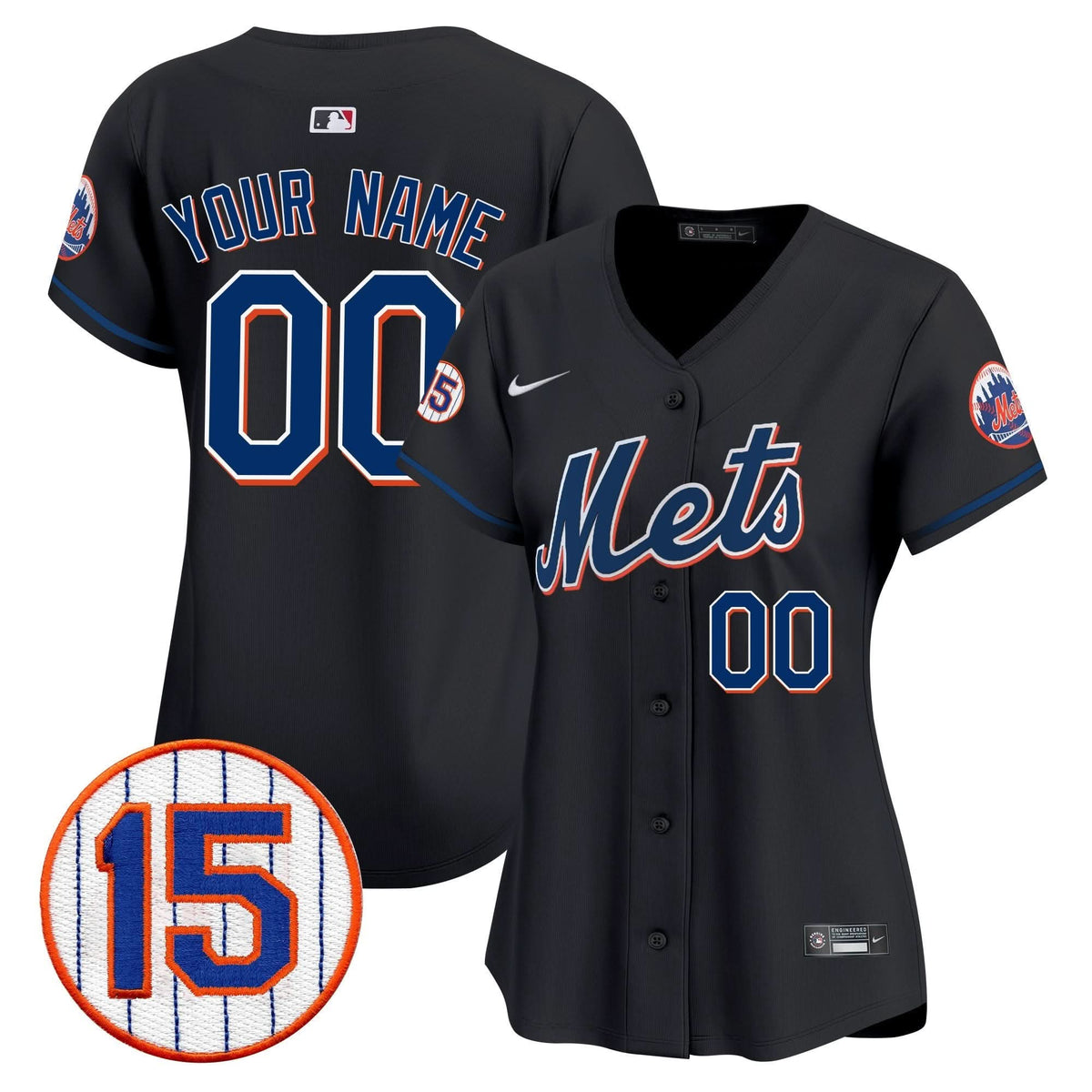 New York Mets Jerry Grote Patch Vapor Premier Limited Custom Jersey - Stitched