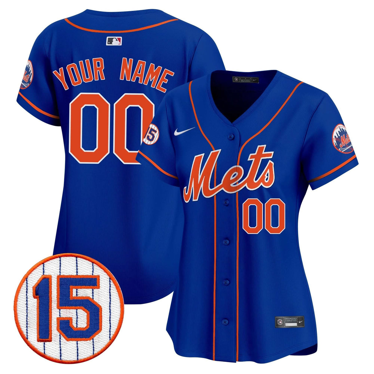 New York Mets Jerry Grote Patch Vapor Premier Limited Custom Jersey - Stitched