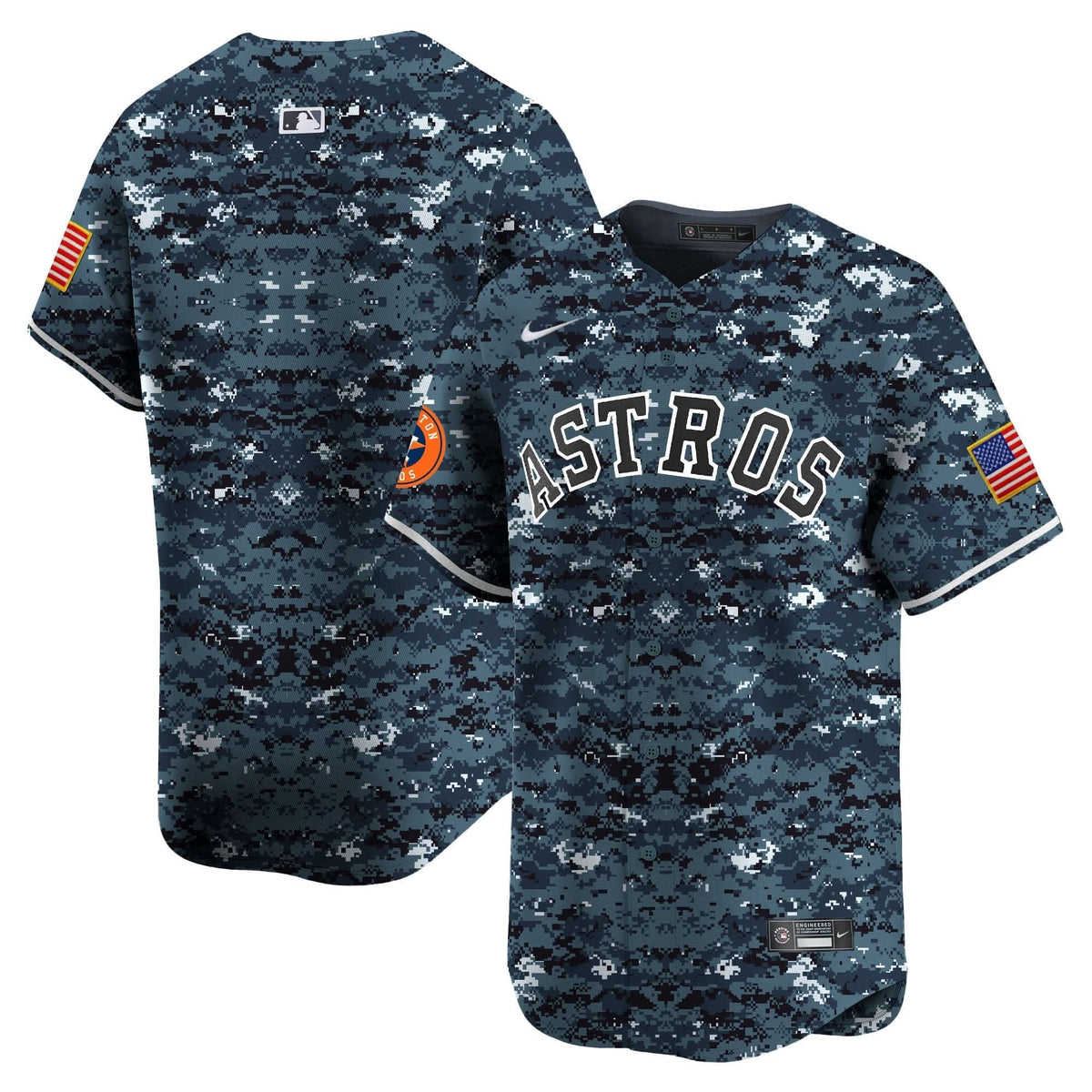 Houston Astros USMC Alternate Vapor Premier Limited Jersey - Stitched-Cuztomshoes