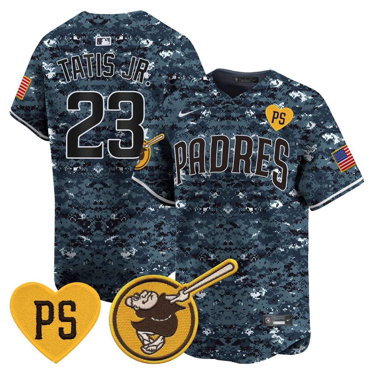 San Diego Padres USMC Alternate Vapor Premier Limited Jersey – Stitched