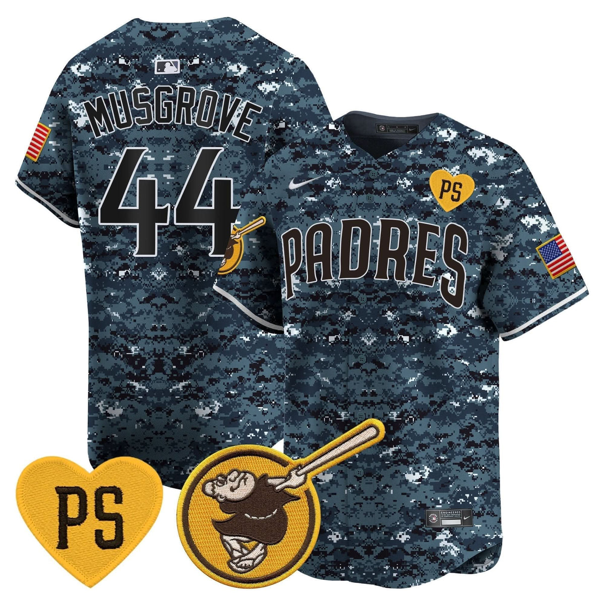 San Diego Padres USMC Alternate Vapor Premier Limited Jersey – Stitched