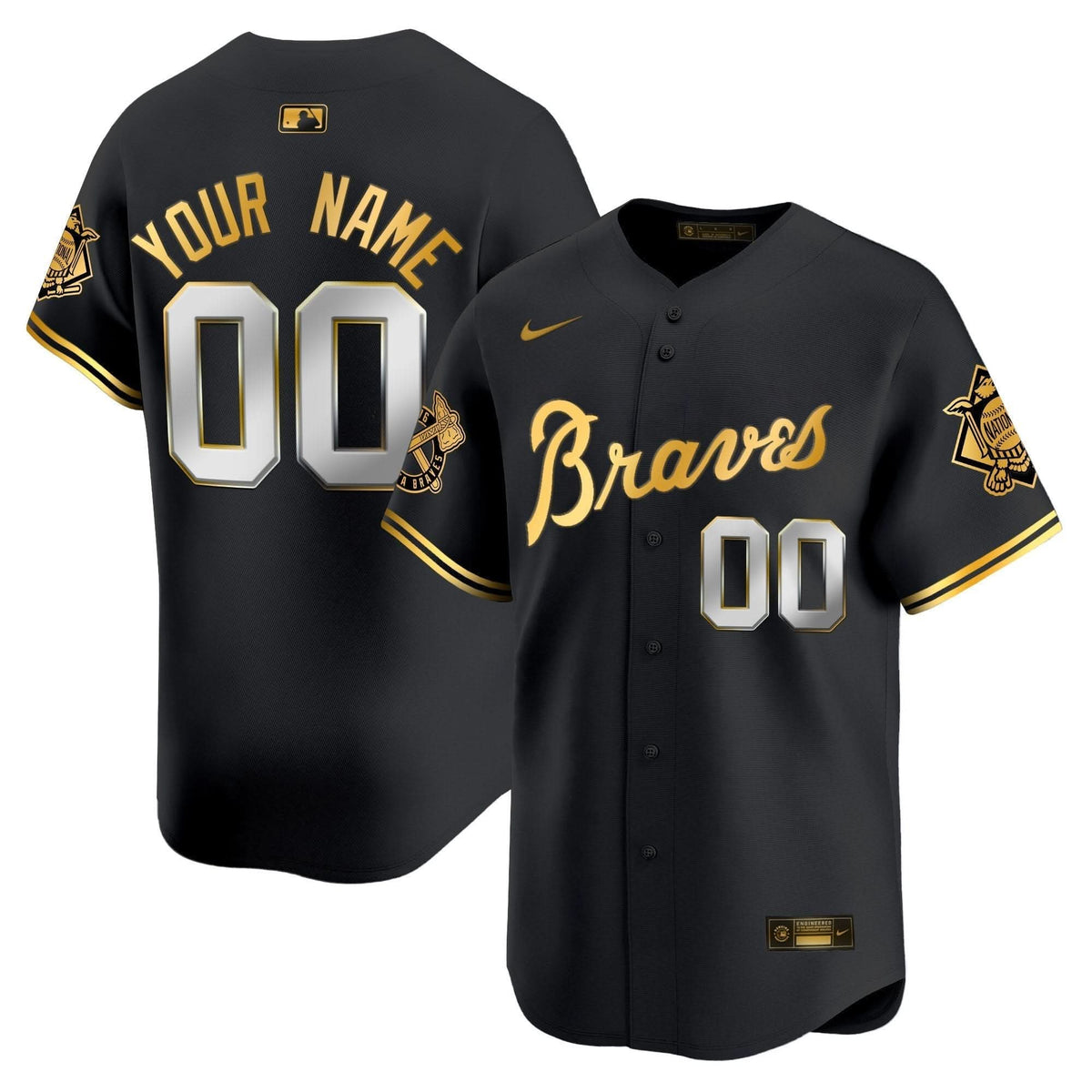 Atlanta Braves Peaches n' Cream Vapor Premier Limited Custom Jersey - Stitched