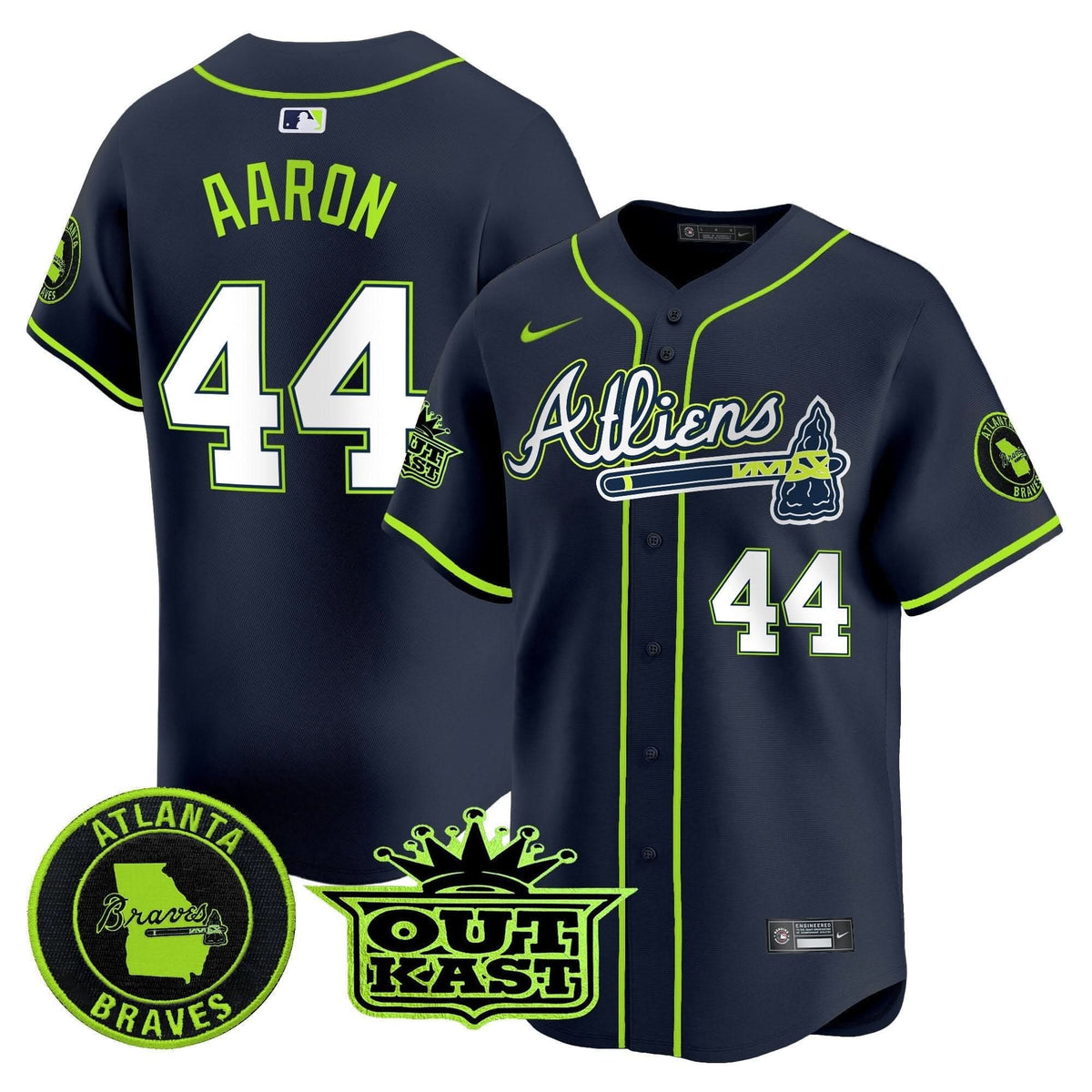 Atlanta Braves Atliens Vapor Premier Limited Jersey - Stitched