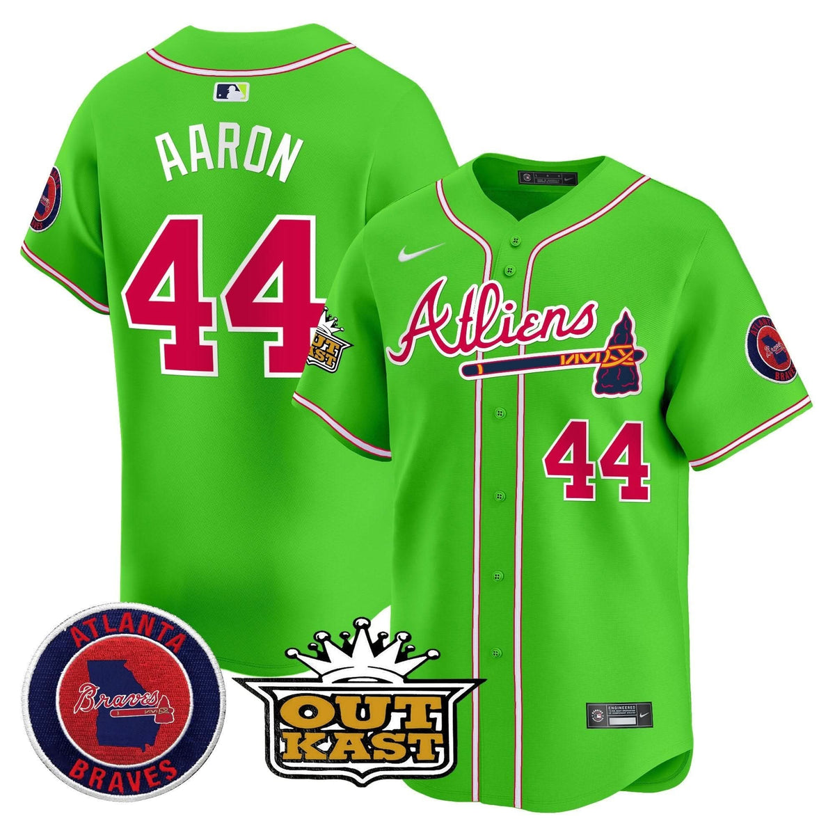 Atlanta Braves Atliens Vapor Premier Limited Jersey - Stitched
