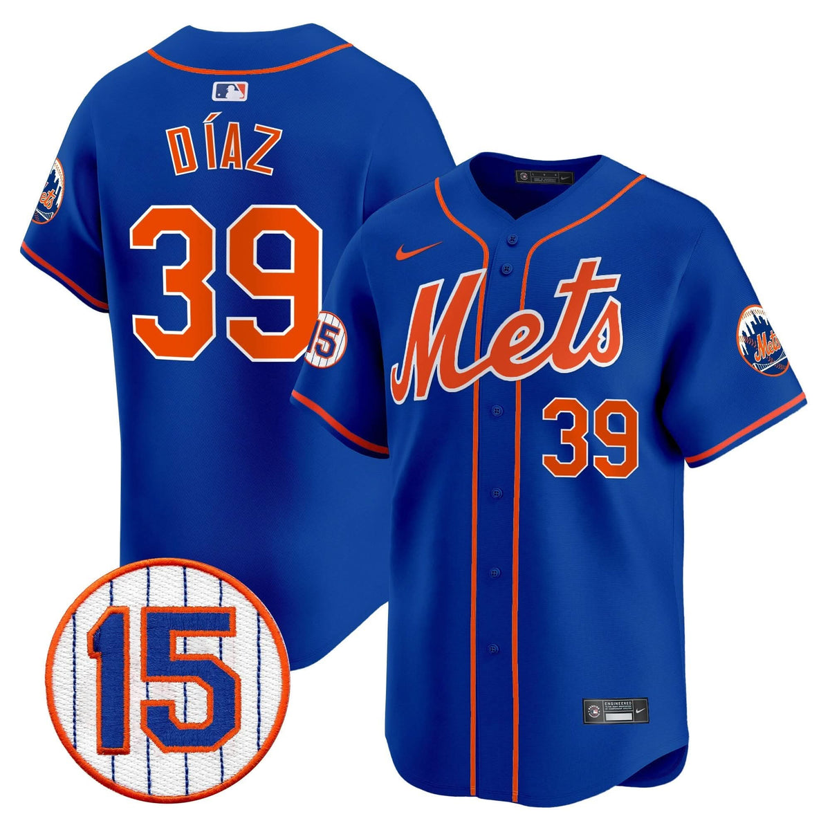 New York Mets Jerry Grote Patch Vapor Premier Limited Jersey - Stitched