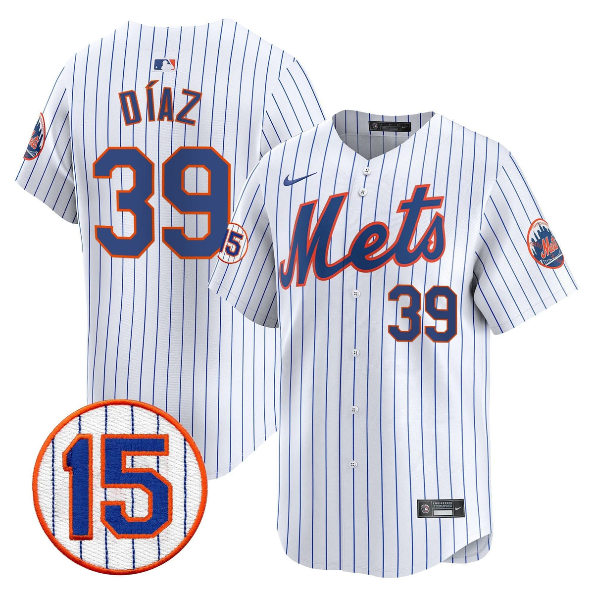 New York Mets Jerry Grote Patch Vapor Premier Limited Jersey - Stitched