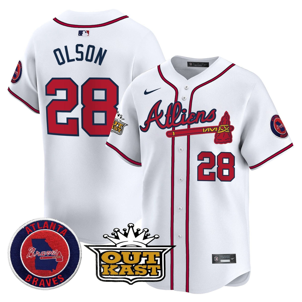 Atlanta Braves Atliens Vapor Premier Limited Jersey - Stitched