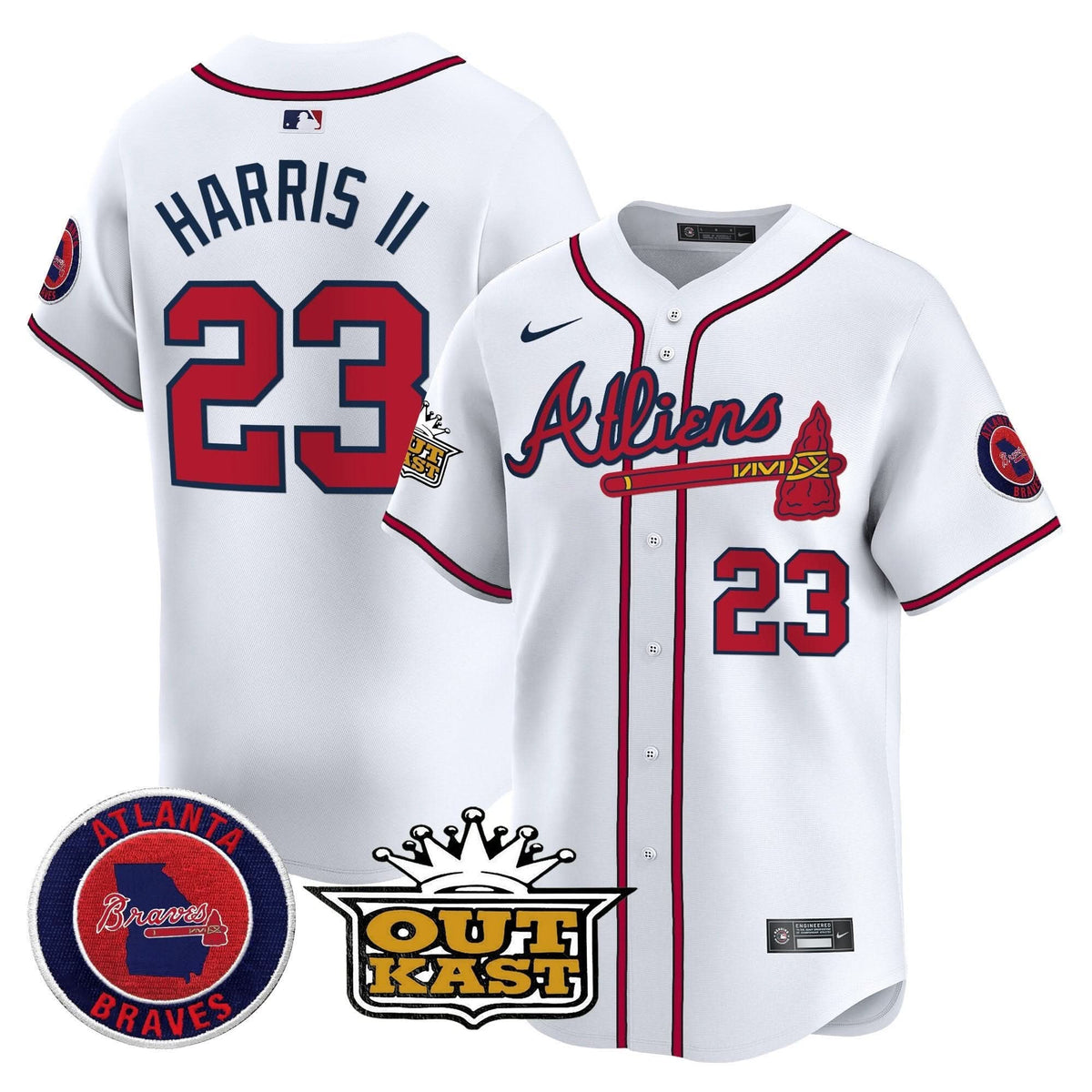Atlanta Braves Atliens Vapor Premier Limited Jersey - Stitched