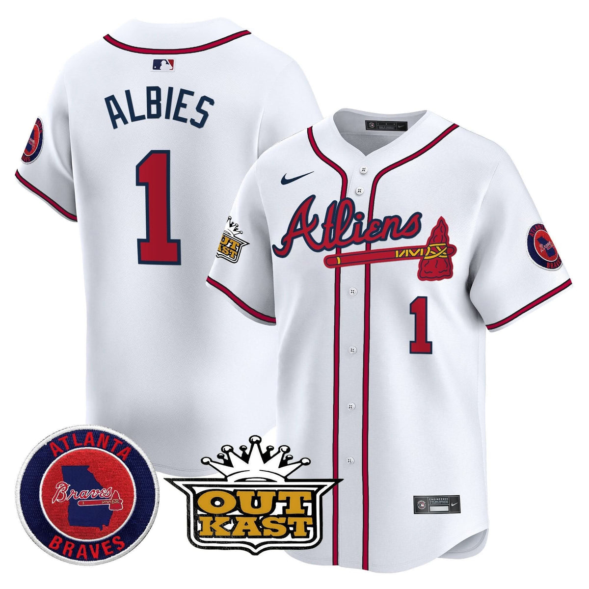 Atlanta Braves Atliens Vapor Premier Limited Jersey - Stitched