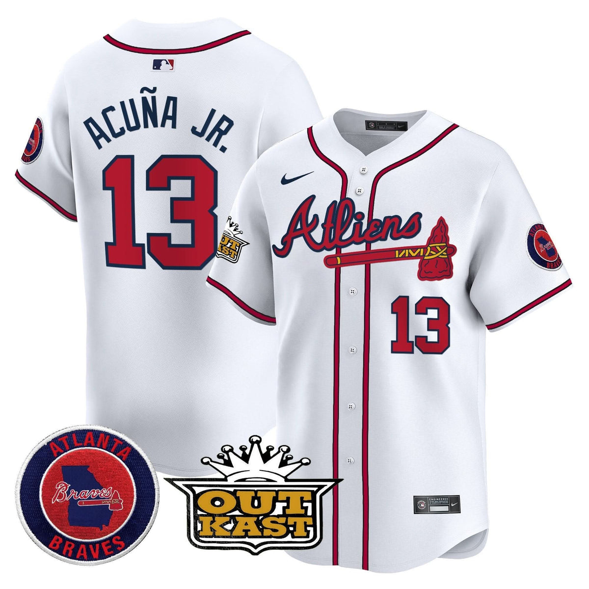 Atlanta Braves Atliens Vapor Premier Limited Jersey - Stitched