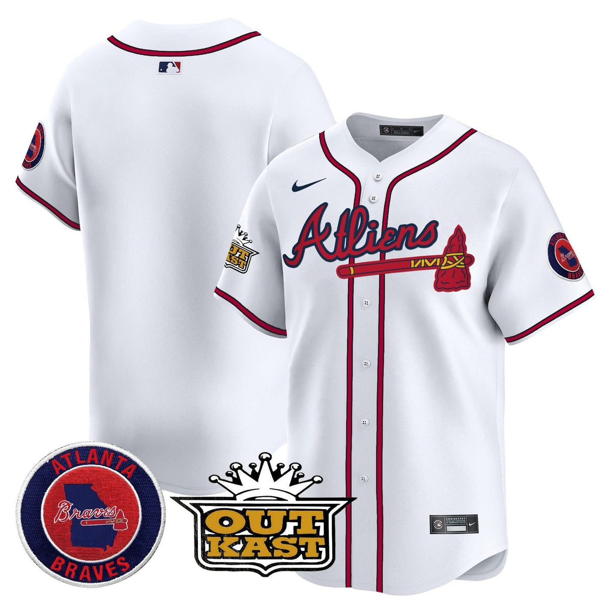 Atlanta Braves Atliens Vapor Premier Limited Jersey - Stitched