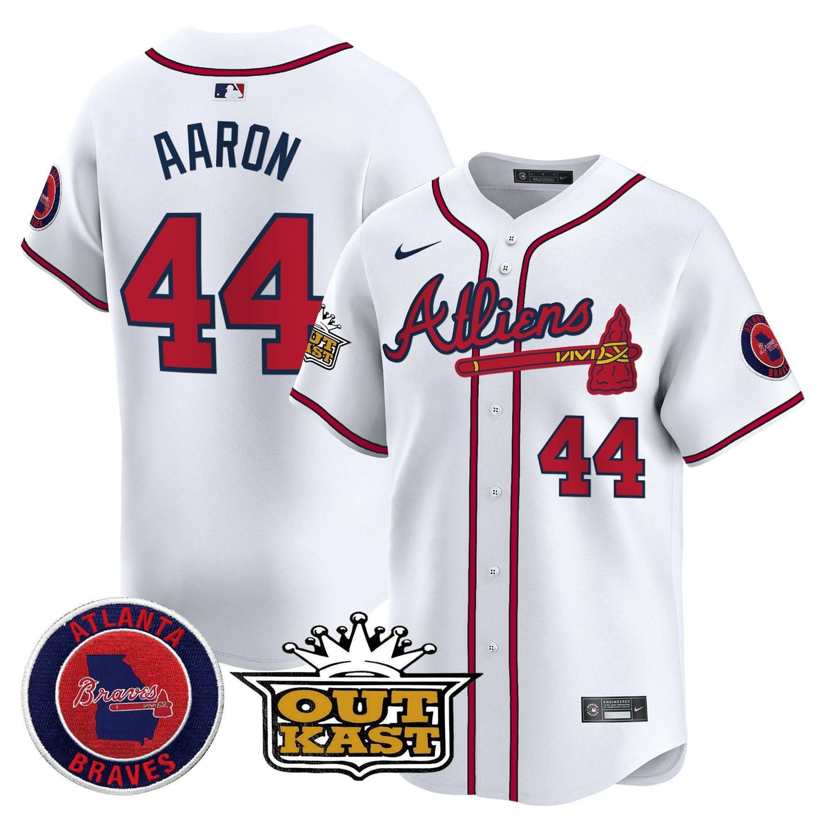 Atlanta Braves Atliens Vapor Premier Limited Jersey - Stitched
