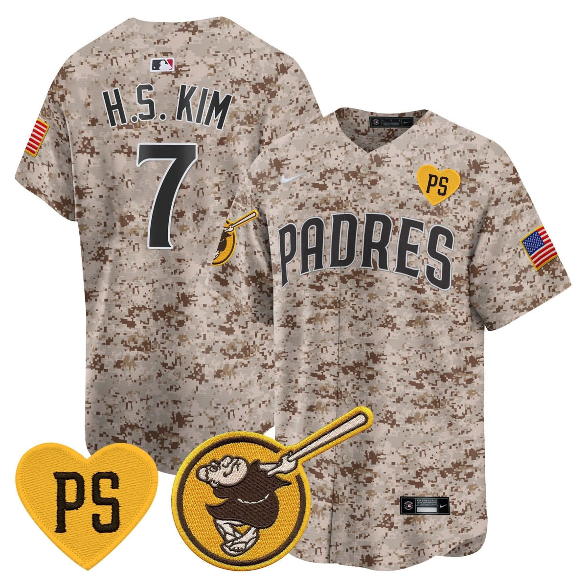 San Diego Padres USMC Alternate Vapor Premier Limited Jersey – Stitched