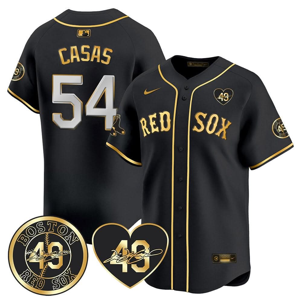 Boston Red Sox Tim Wakefield Memorial Patch Vaper Premier Limited Jersey - Stitched- Stitched