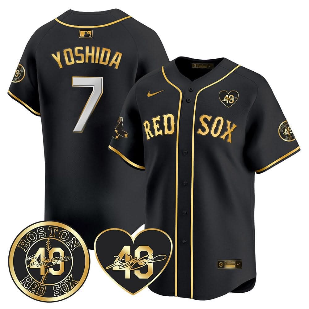 Boston Red Sox Tim Wakefield Memorial Patch Vaper Premier Limited Jersey - Stitched- Stitched