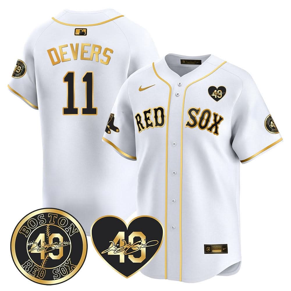 Boston Red Sox Tim Wakefield Memorial Patch Vaper Premier Limited Jersey - Stitched- Stitched