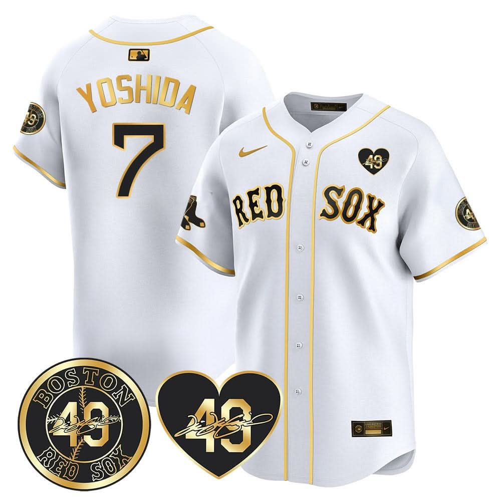 Boston Red Sox Tim Wakefield Memorial Patch Vaper Premier Limited Jersey - Stitched- Stitched