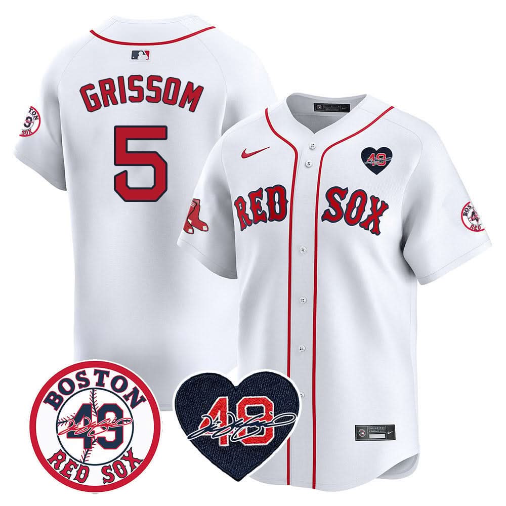Boston Red Sox Tim Wakefield Memorial Patch Vaper Premier Limited Jersey - Stitched- Stitched