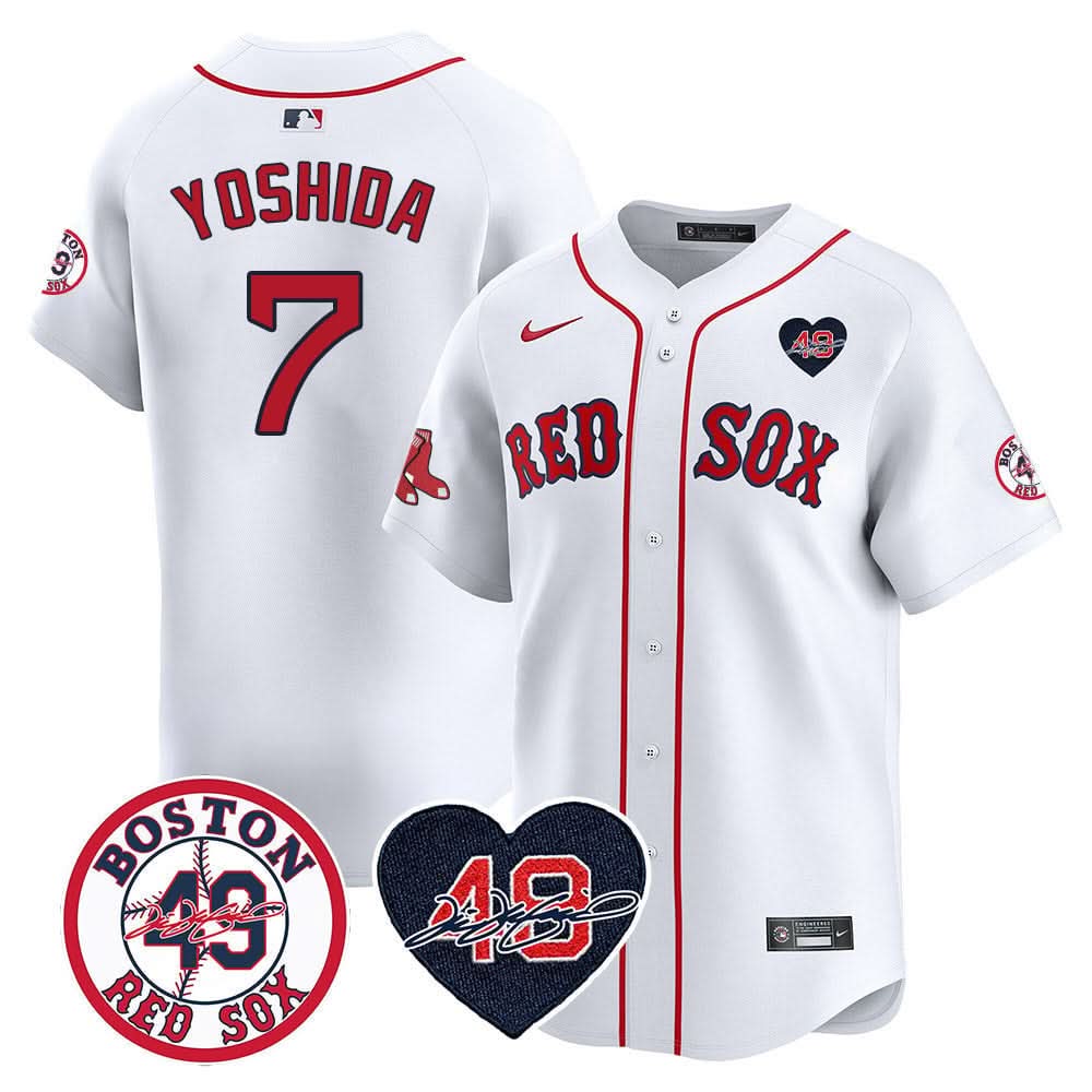 Boston Red Sox Tim Wakefield Memorial Patch Vaper Premier Limited Jersey - Stitched- Stitched