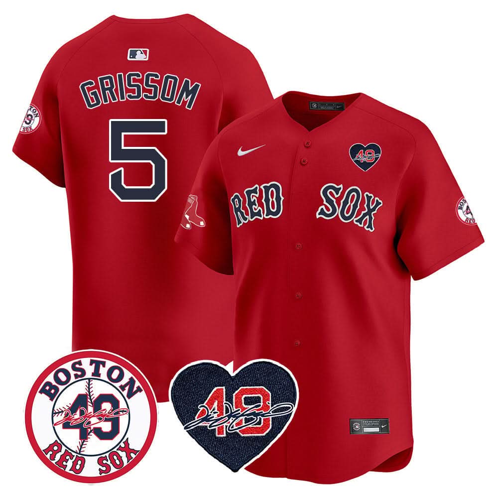 Boston Red Sox Tim Wakefield Memorial Patch Vaper Premier Limited Jersey - Stitched- Stitched