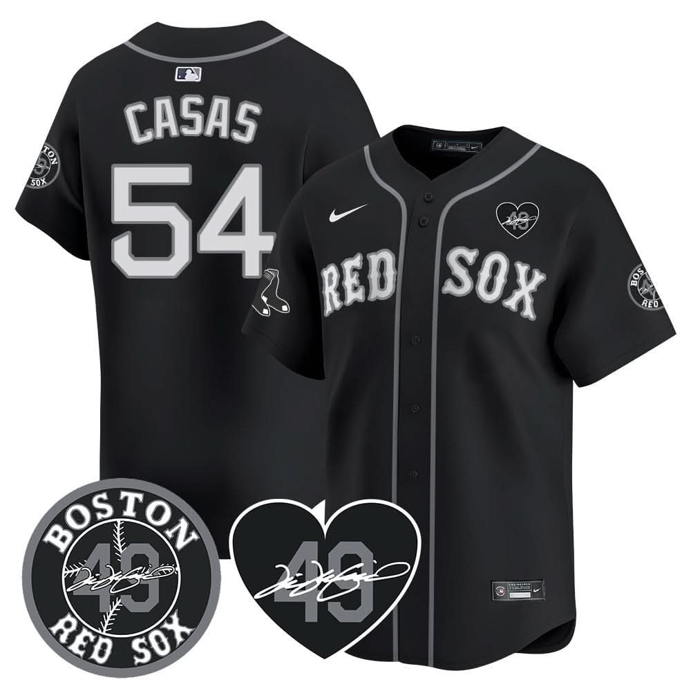 Boston Red Sox Tim Wakefield Memorial Patch Vaper Premier Limited Jersey - Stitched- Stitched