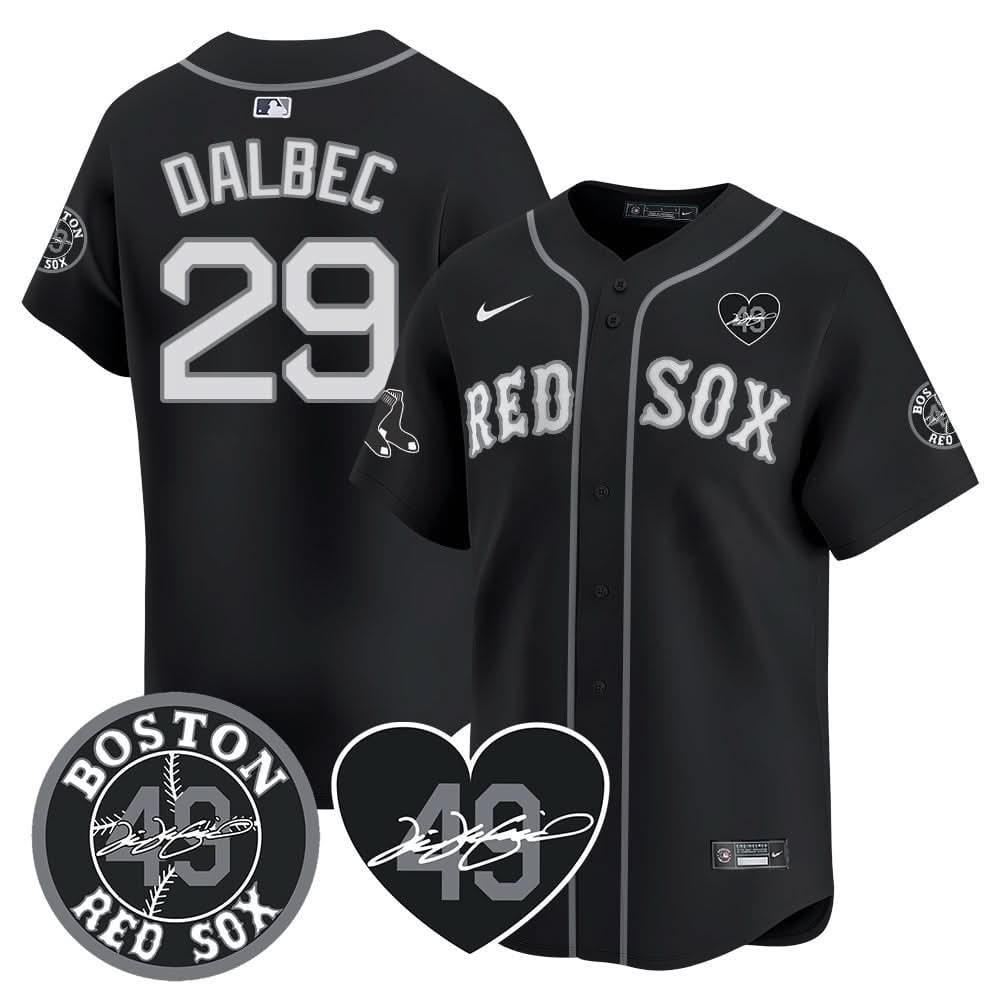 Boston Red Sox Tim Wakefield Memorial Patch Vaper Premier Limited Jersey - Stitched- Stitched