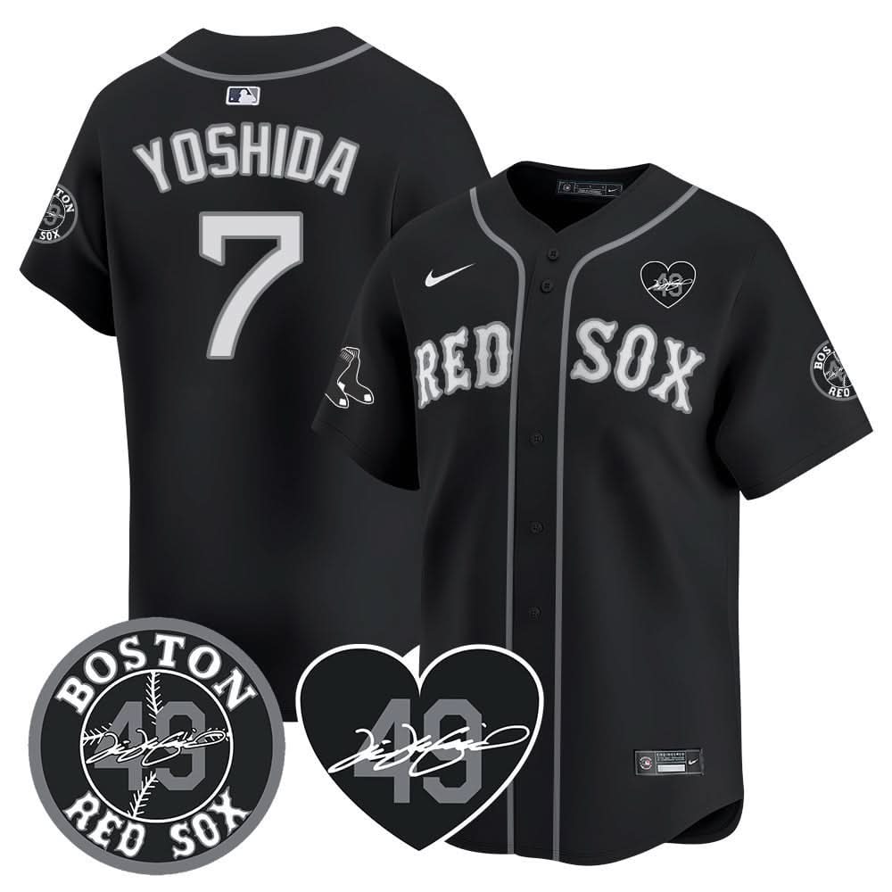 Boston Red Sox Tim Wakefield Memorial Patch Vaper Premier Limited Jersey - Stitched- Stitched
