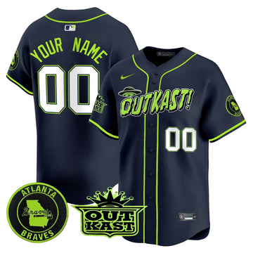 Atlanta Braves Atliens Vapor Premier Limited Custom Jersey V3 - Stitched