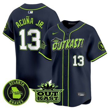 Atlanta Braves Atliens Vapor Premier Limited Jersey V3 - Stitched