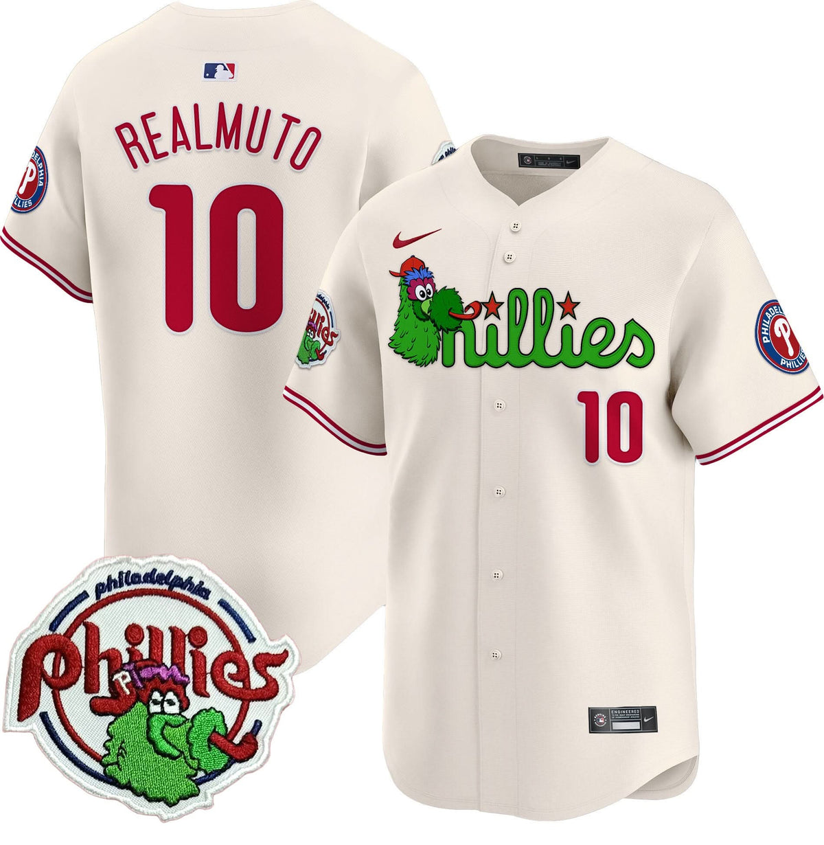 Philadelphia Phillies Phanatic Patch Vapor Premier Limited Jersey V3 - Stitched