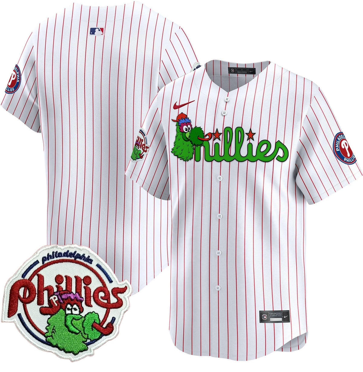 Philadelphia Phillies Phanatic Patch Vapor Premier Limited Jersey V3 - Stitched