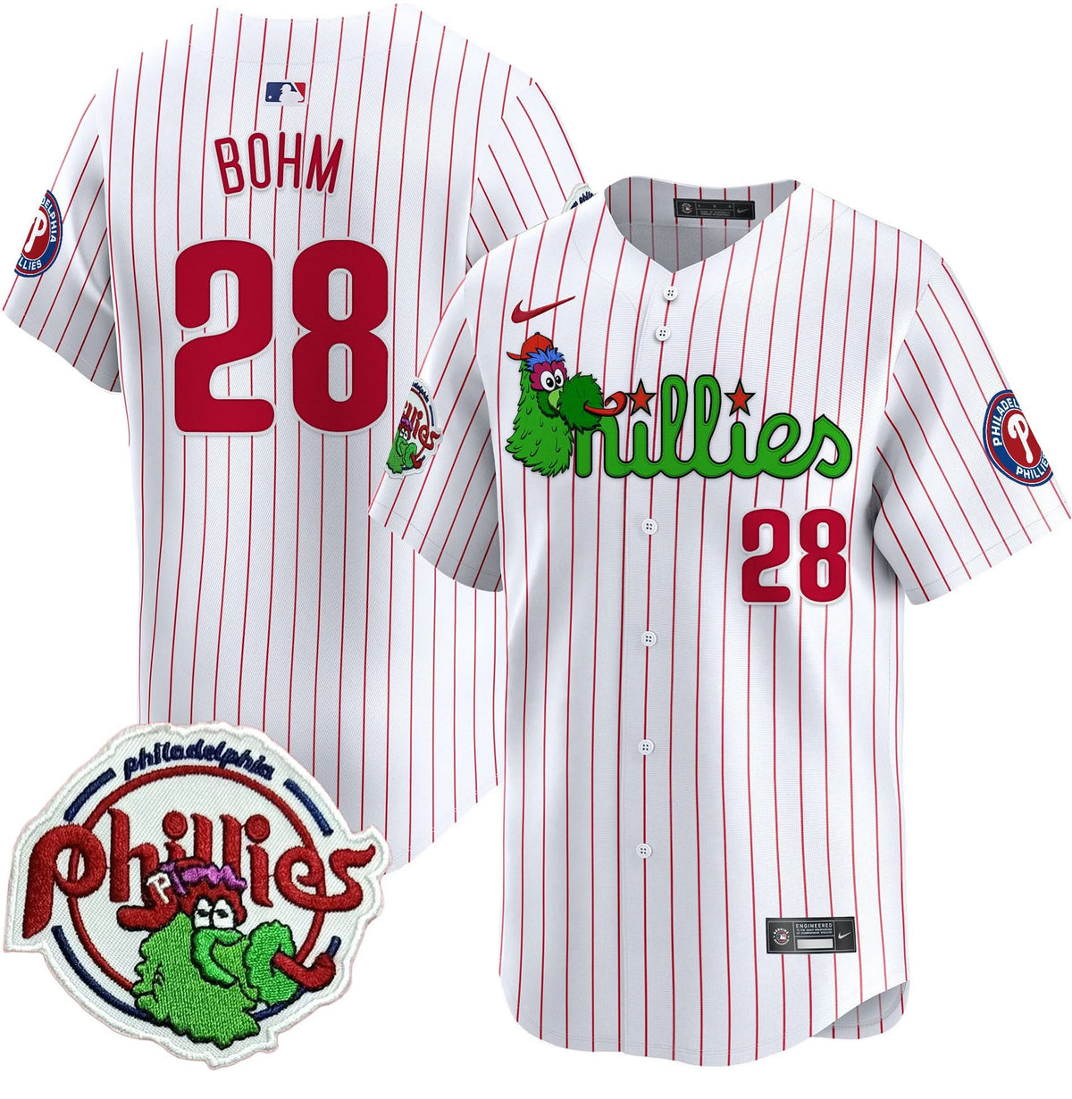 Philadelphia Phillies Phanatic Patch Vapor Premier Limited Jersey V3 - Stitched