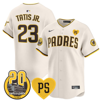 San Diego Padres “For Peter” & Petco Park 20th Patch Vapor Premier Limited Jersey V2 – Stitched