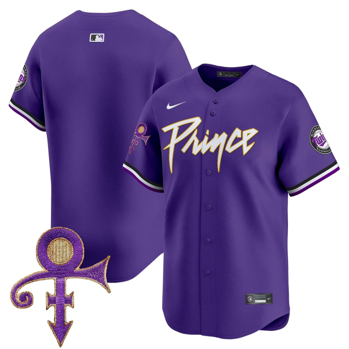 Minnesota Twins Prince Patch Vapor Premier Limited Jersey - Stitched