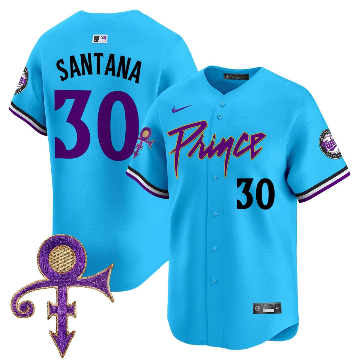 Minnesota Twins Prince Patch Vapor Premier Limited Jersey - Stitched