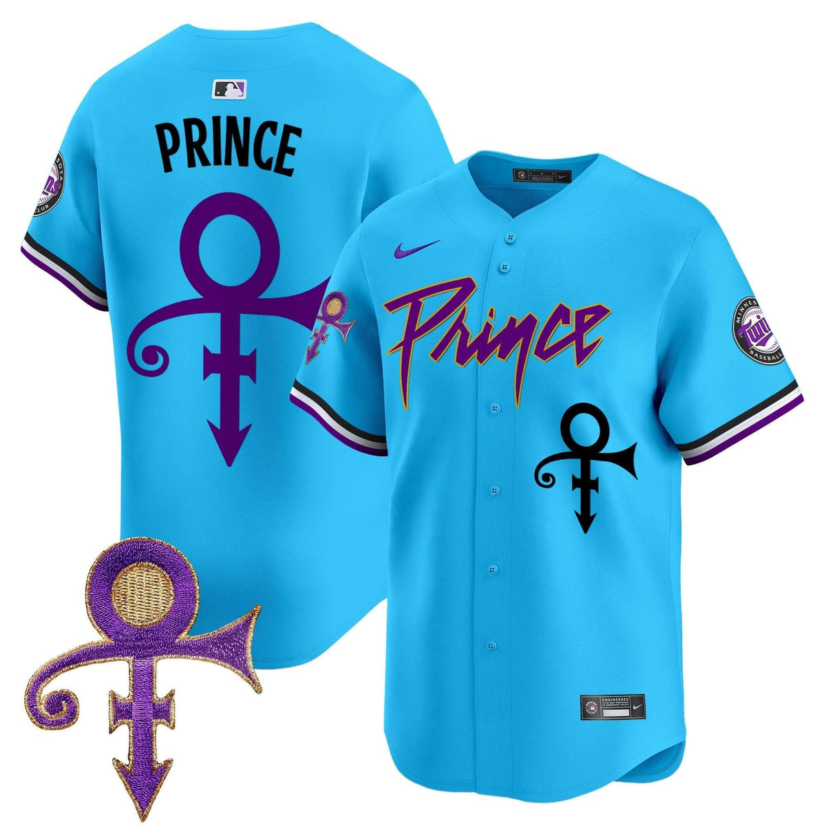 Minnesota Twins Prince Patch Vapor Premier Limited Jersey - Stitched