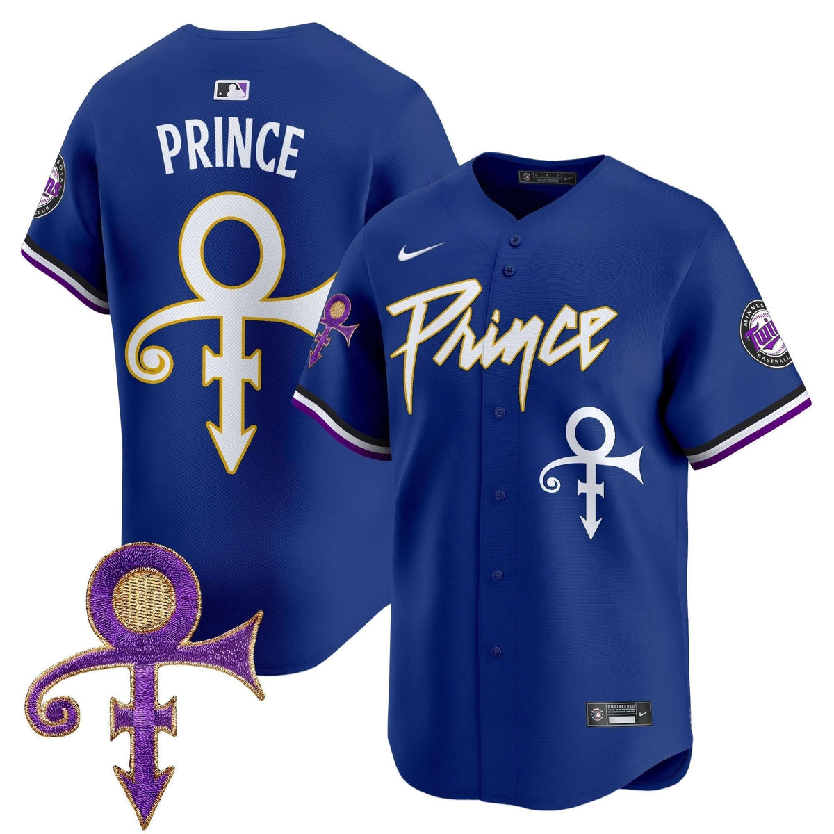 Minnesota Twins Prince Patch Vapor Premier Limited Jersey - Stitched