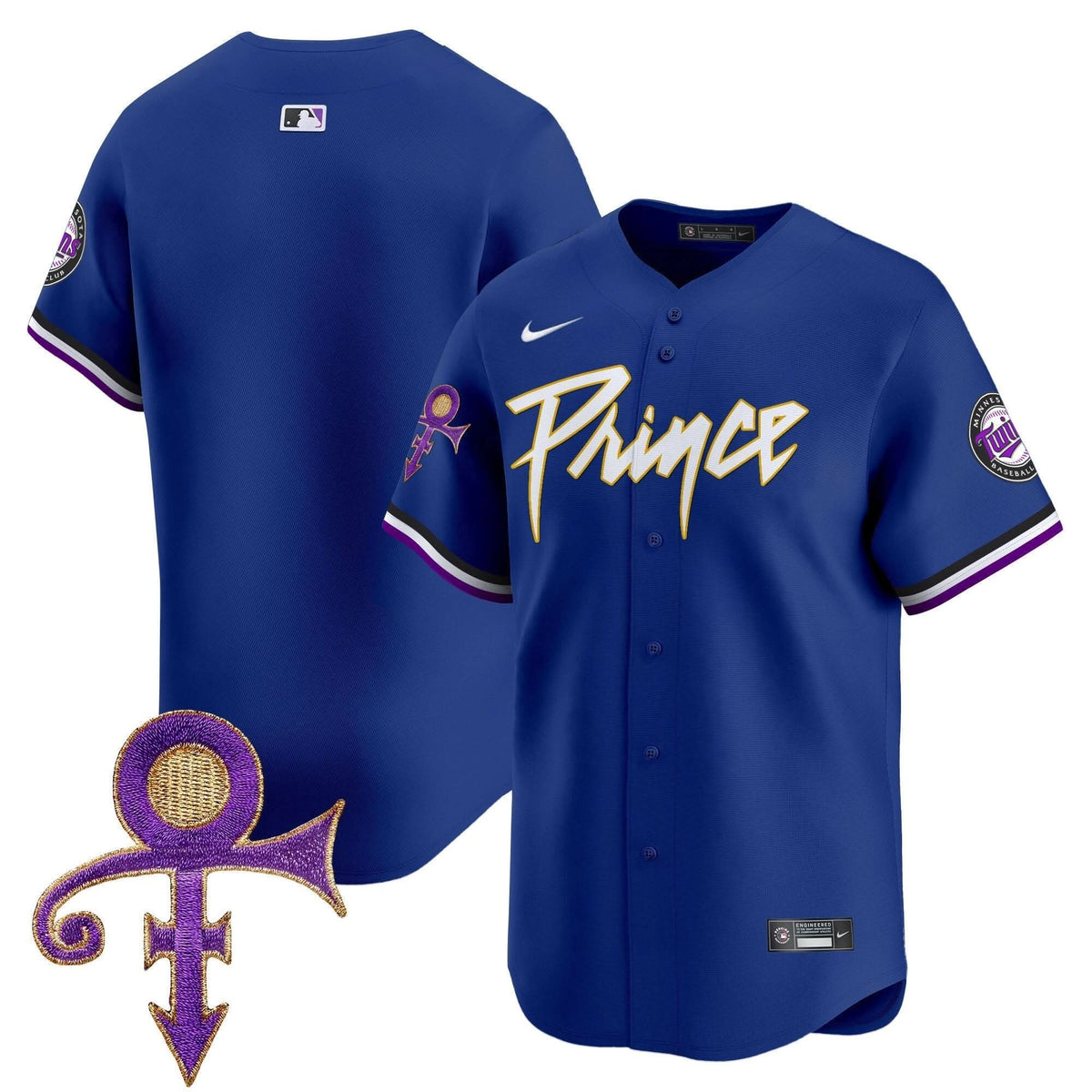 Minnesota Twins Prince Patch Vapor Premier Limited Jersey - Stitched