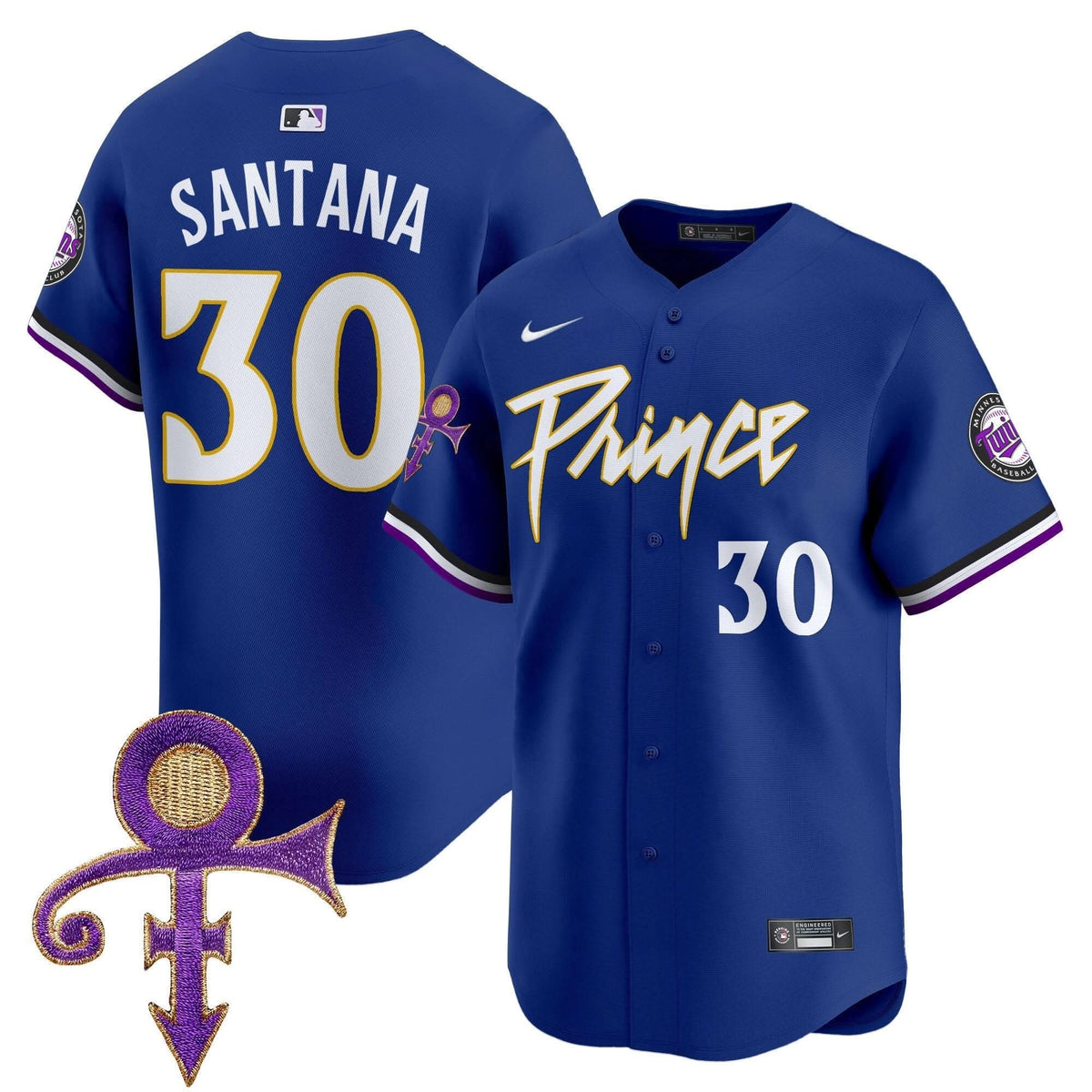Minnesota Twins Prince Patch Vapor Premier Limited Jersey - Stitched