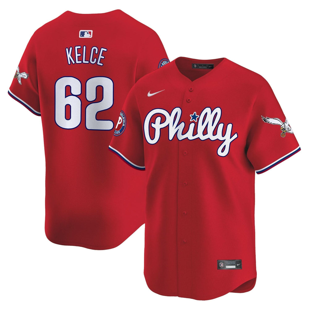 Philadelphia Phillies & PHI Vapor Premier Limited Jersey - Stitched