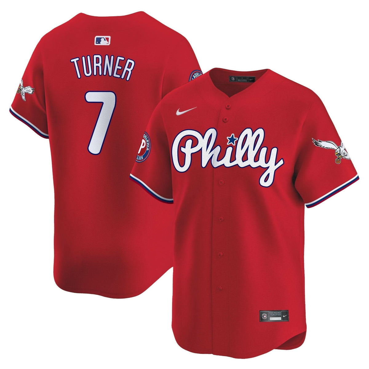 Philadelphia Phillies & PHI Vapor Premier Limited Jersey - Stitched