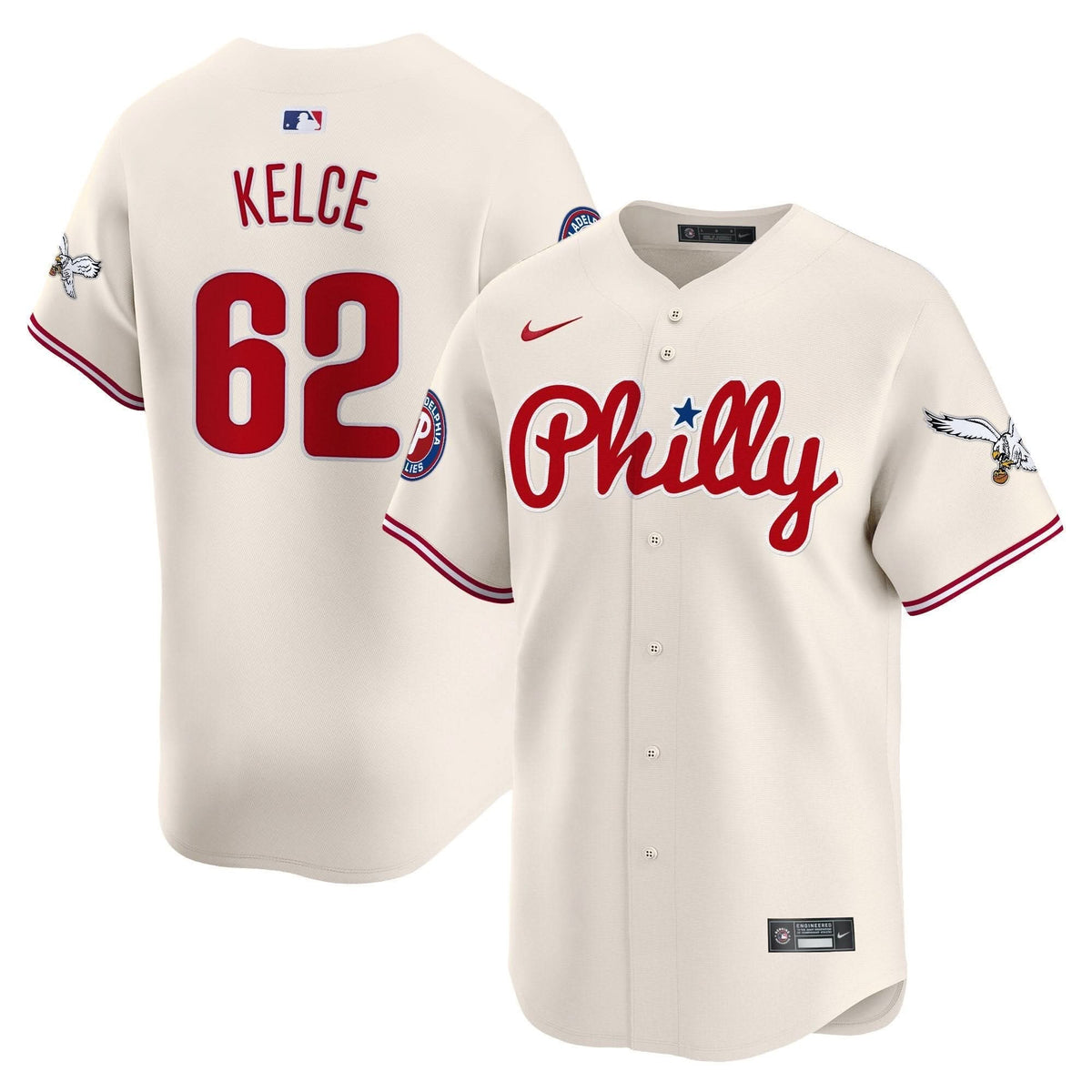Philadelphia Phillies & PHI Vapor Premier Limited Jersey - Stitched