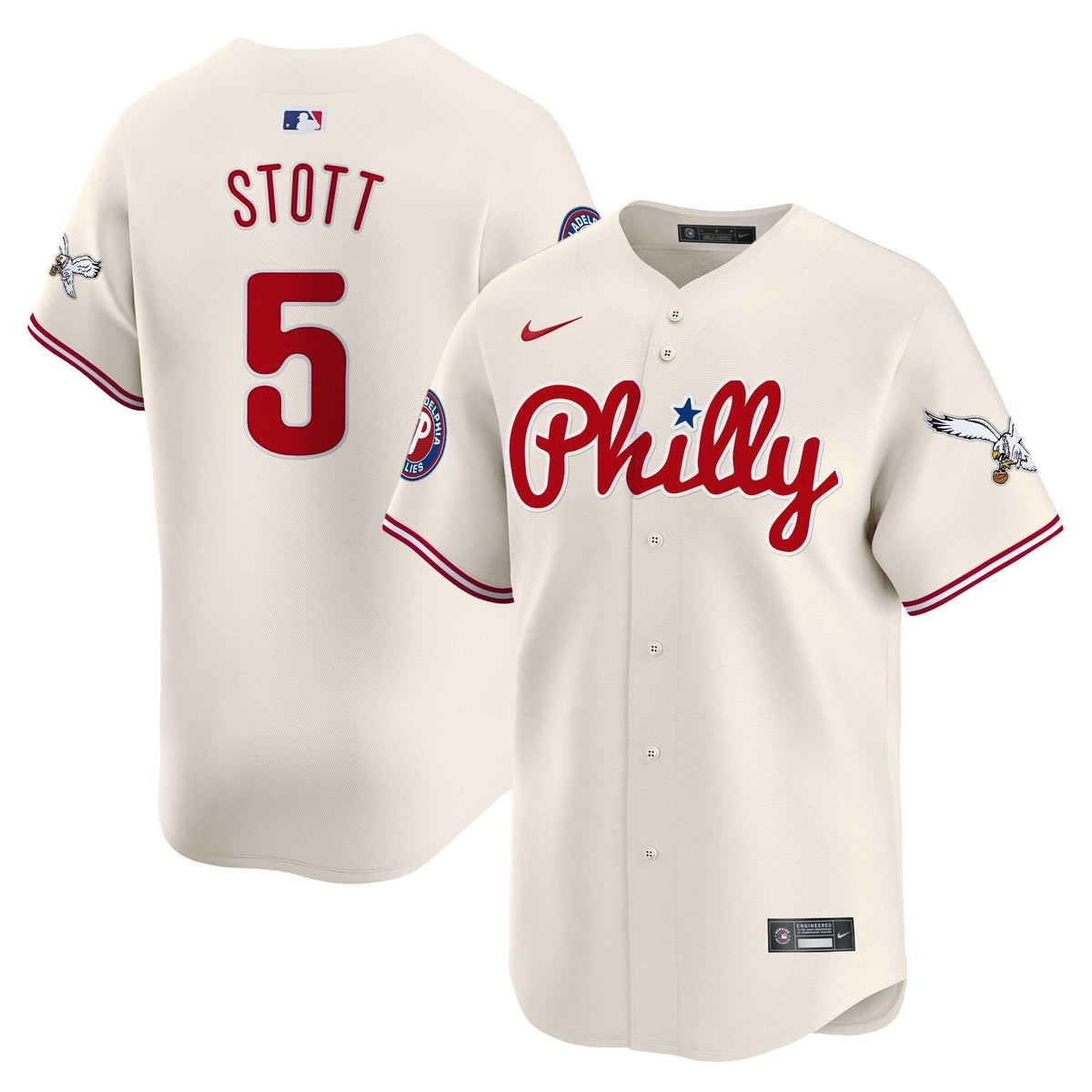 Philadelphia Phillies & PHI Vapor Premier Limited Jersey - Stitched