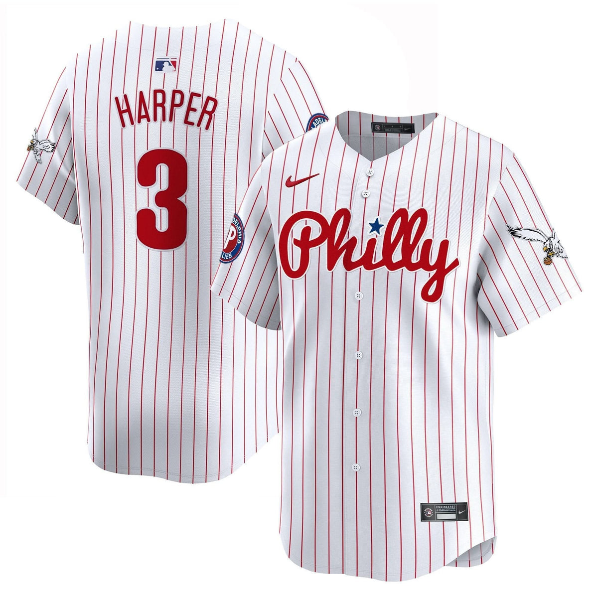 Philadelphia Phillies & PHI Vapor Premier Limited Jersey - Stitched