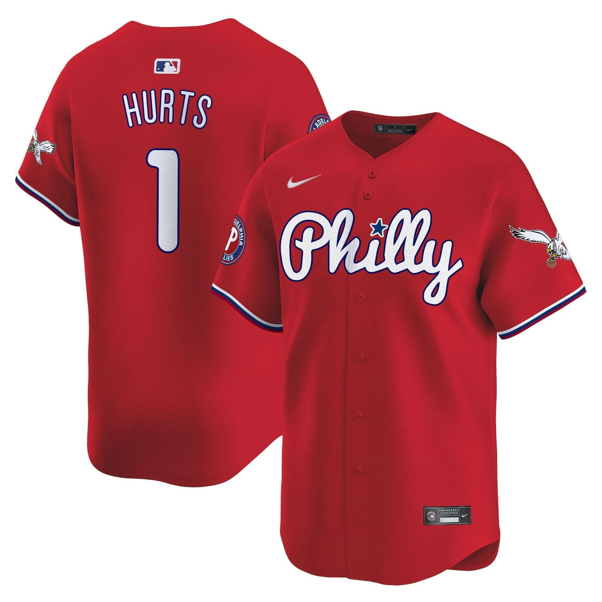 Philadelphia Phillies & PHI Vapor Premier Limited Jersey - Stitched