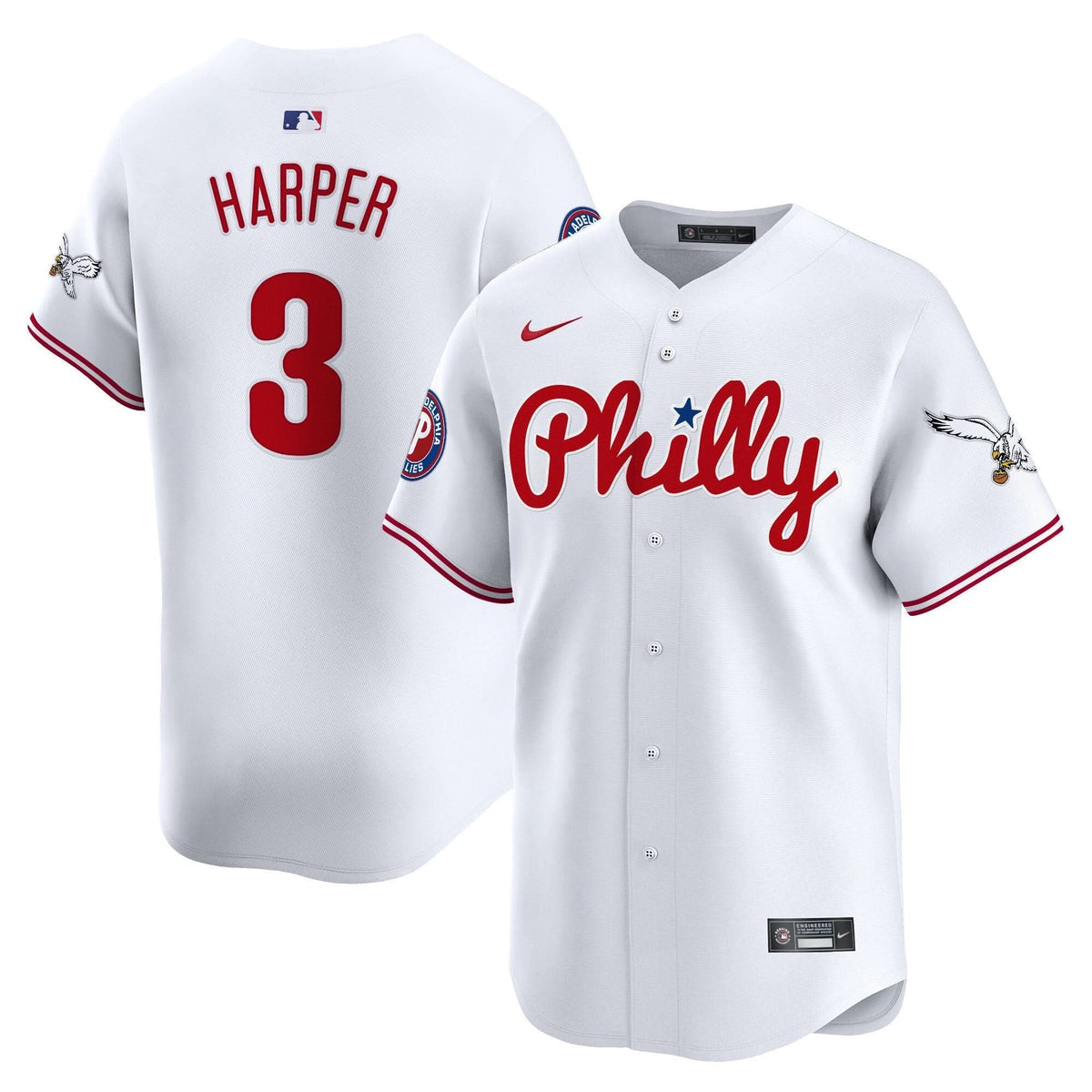 Philadelphia Phillies & PHI Vapor Premier Limited Jersey - Stitched