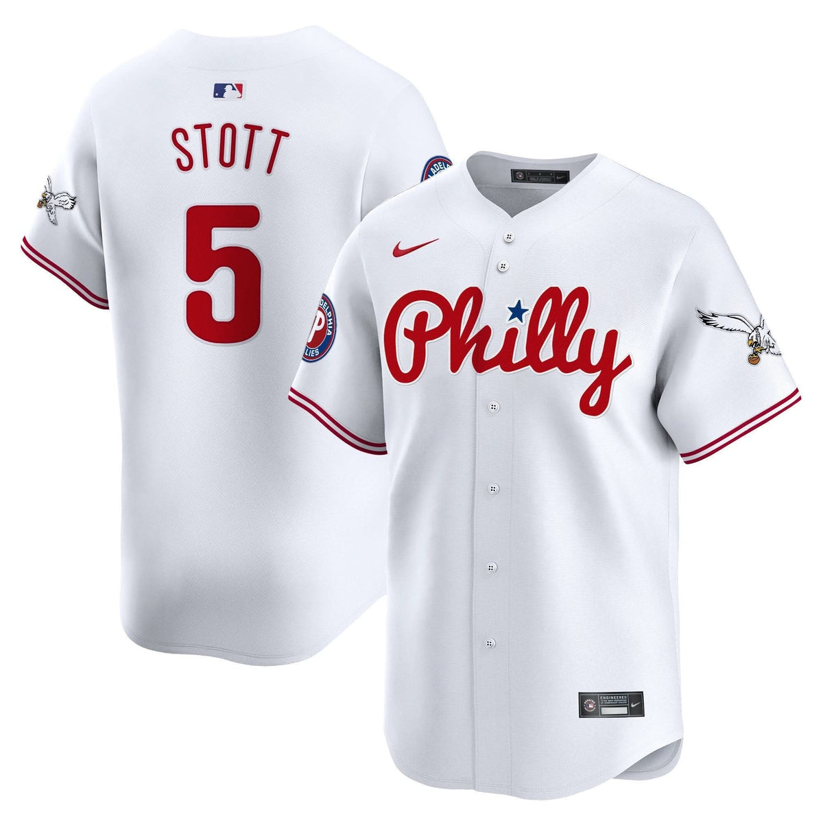 Philadelphia Phillies & PHI Vapor Premier Limited Jersey - Stitched